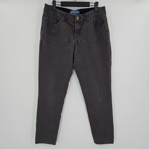 Democracy ABsolution Cropped‎ Jeans Size 10 Brown Stretch Waistband